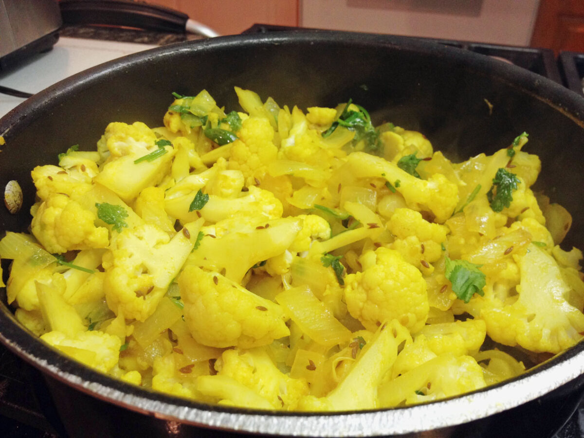 Cauliflower, Onion and Cumin Curry