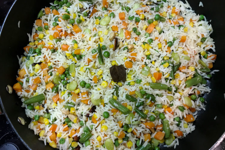Delicious Veggie Pulav Rice