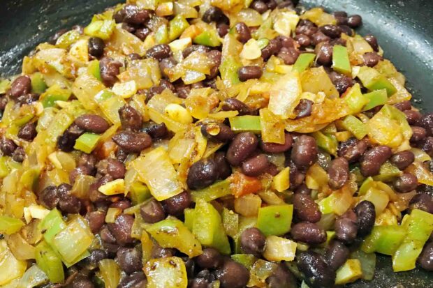 Mexican Veggies Black Beans Medley