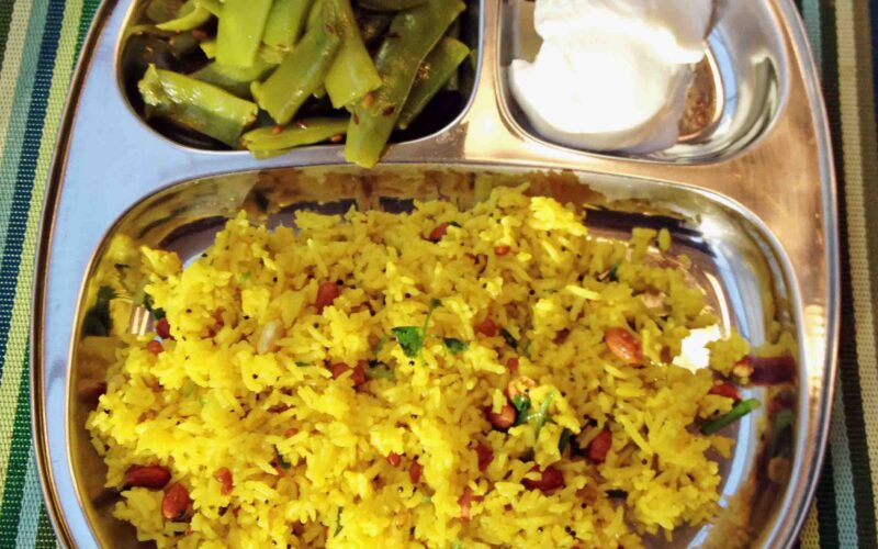 Indian Lemon Rice Meal 7