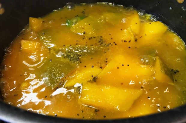 Mango Pachadi (Sweet and Sour Salad) 9