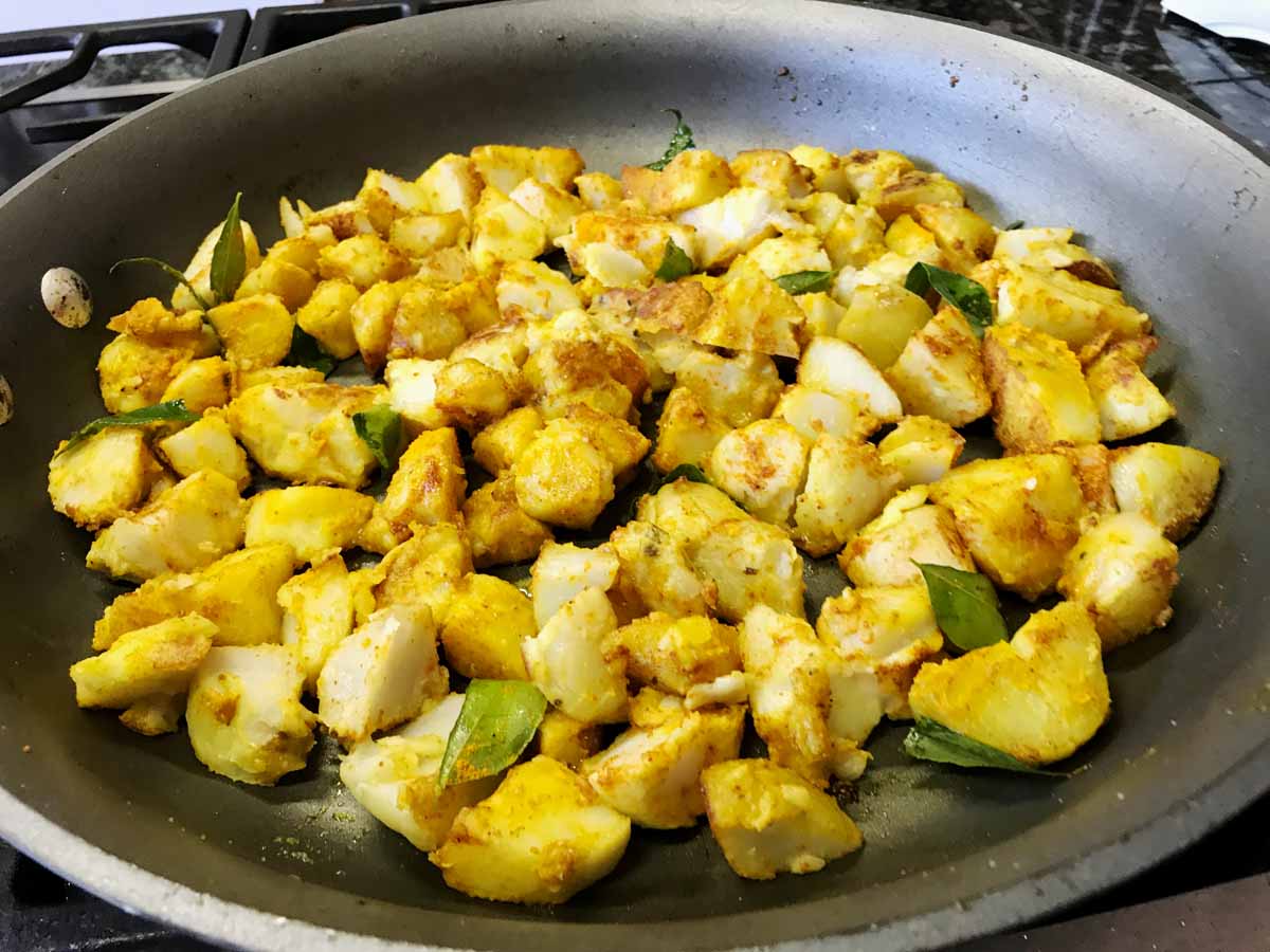 Taro Root Tasty Stir Fry